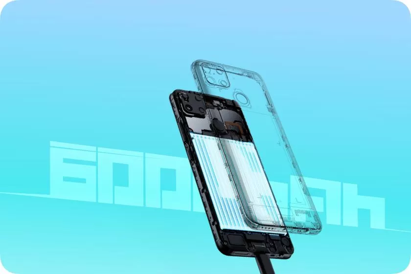 6000mAh Battery of realme c25s