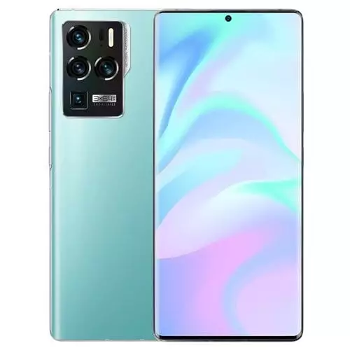 ZTE AXON 30 Ultra 5G smartphone showing front and back side of the phone