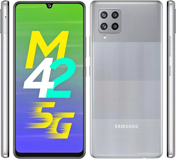 Samsung Galaxy M42 front, back and side views