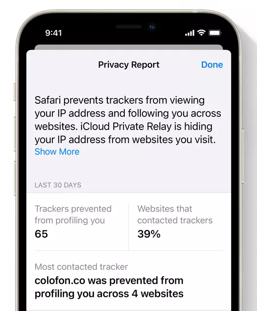 App Privacy Report iOS 15 Feature