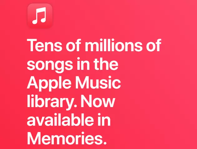 Apple Music + Memories iOS 15 Feature