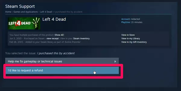 How To Refund A Game On Steam