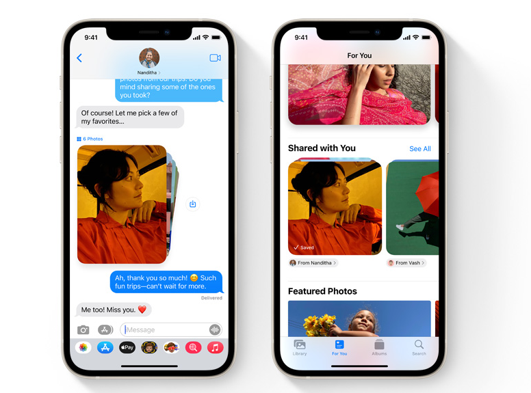 Shared With You iOS 15 Feature
