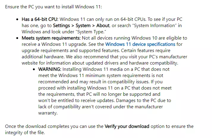 Windowss 11 Download Requirements