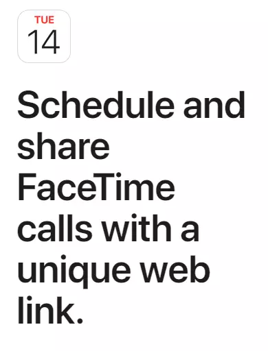 FaceTime Links iOS 15 Feature