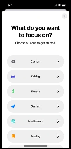 Focus Feature of iOS 15