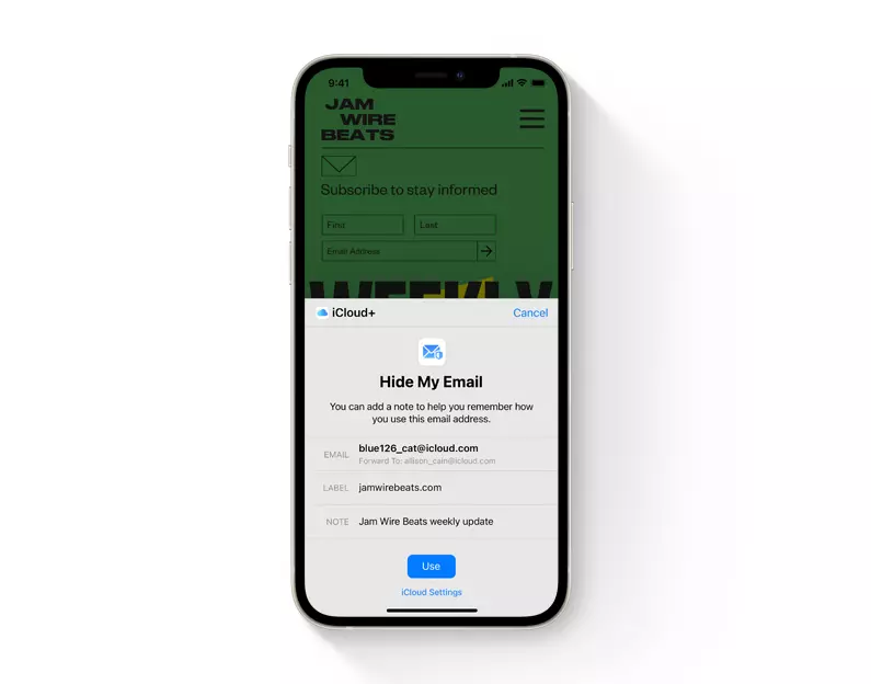 Hide My Email iOS 15 Feature