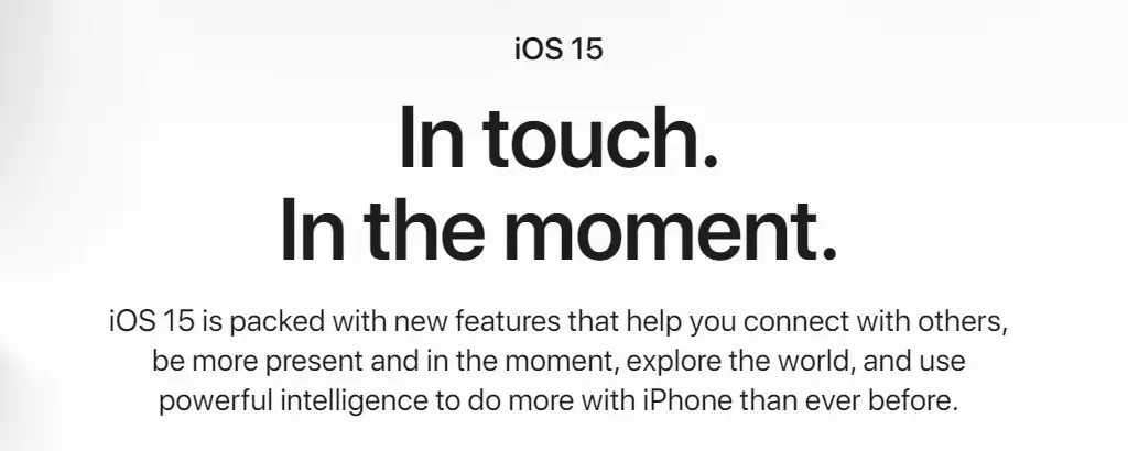 iOS release notice