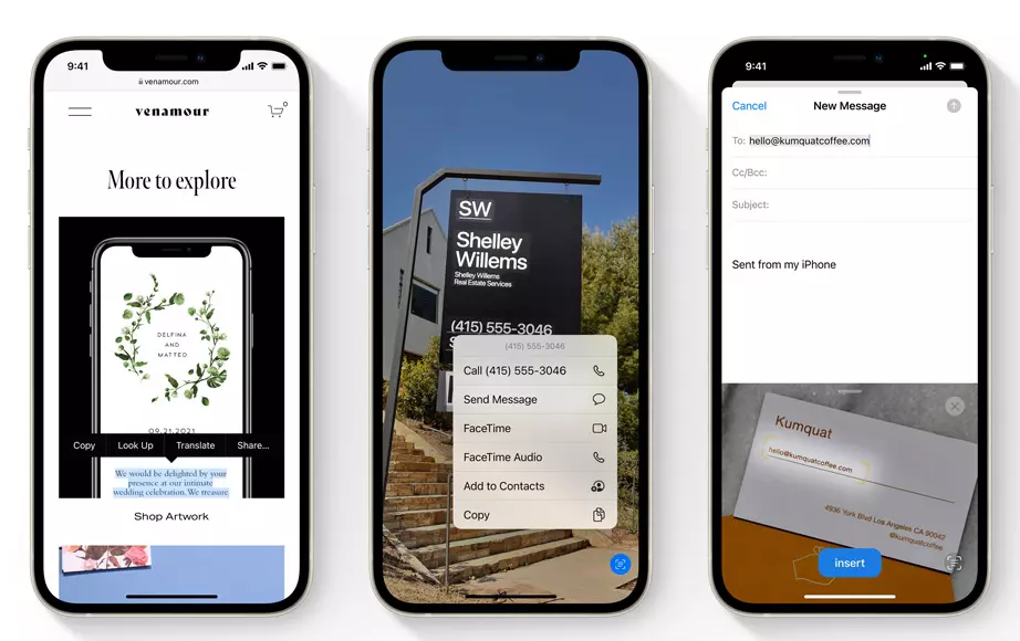 Live Text in Photos iOS 15 Feature