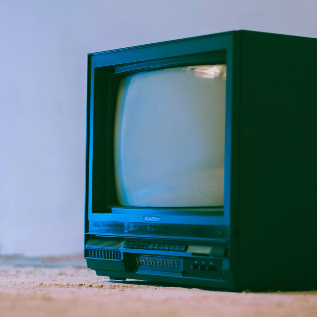 old fat monitor tv