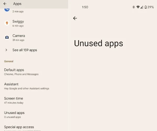 App Hibernation Feature on Android 12