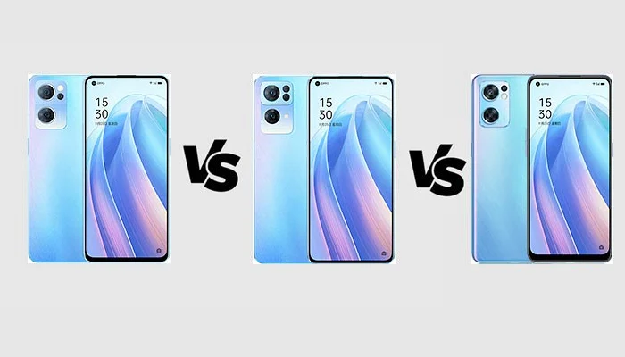 OPPO Reno 7 vs Reno 7 Pro vs Reno 7 SE Comparison