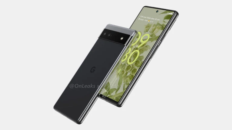 Google Pixel 6a Front and Back Side