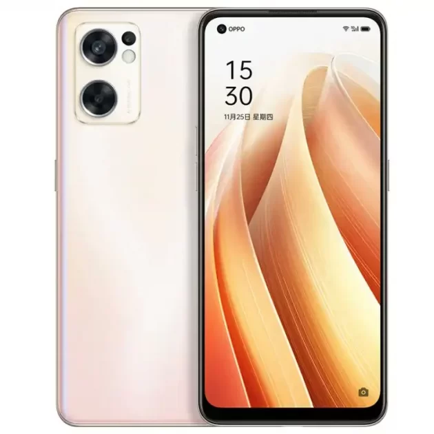 OPPO Reno7 SE front and back side