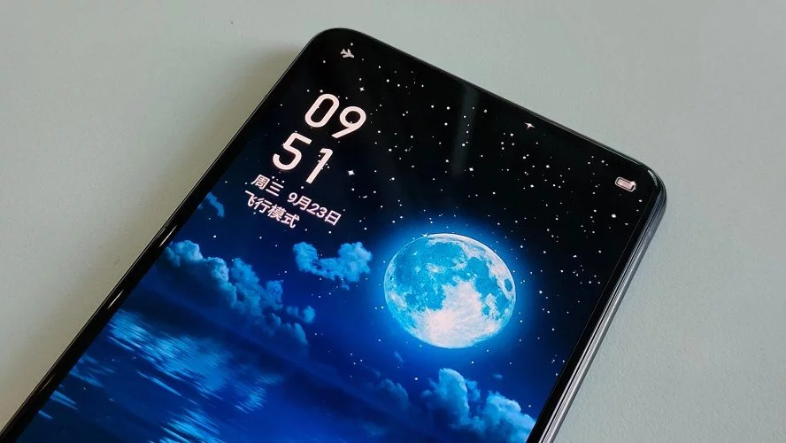 A smartphone without notch and punch-hole display