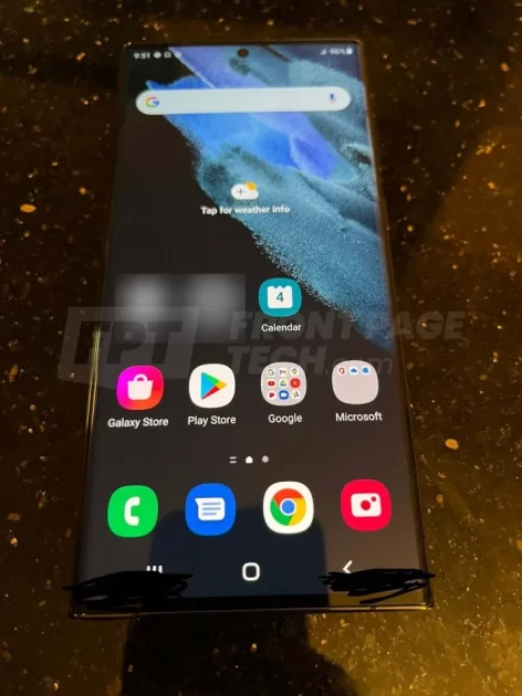 Samsung Galaxy S22 Front Display Leaked Image