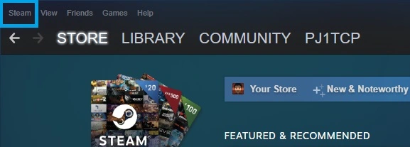 steam application main window