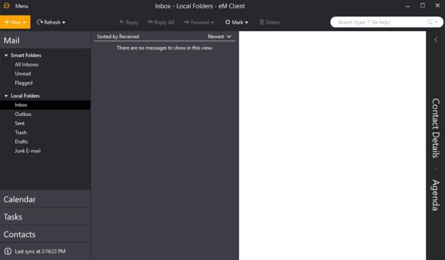 eM Client Email Client Interface