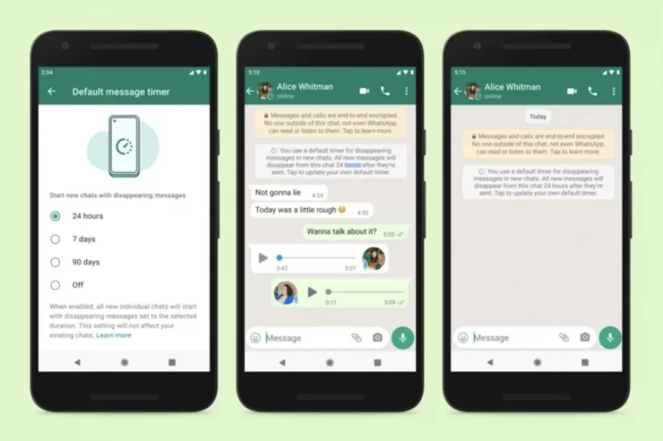 Disappearing WhatsApp Messages