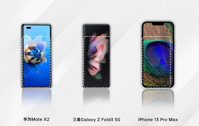 Huawei Mate X2 vs Samsung Galaxy Z Fold3 5G vs iPhone 13 Pro Max