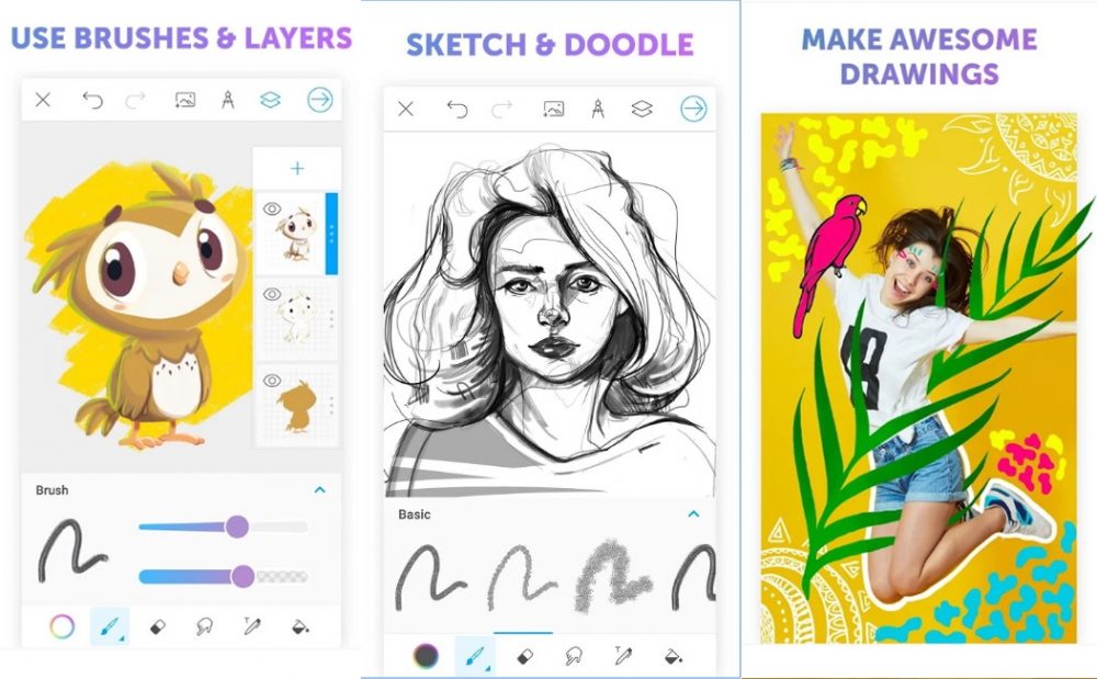 Concepts Android Drawing App Interface
