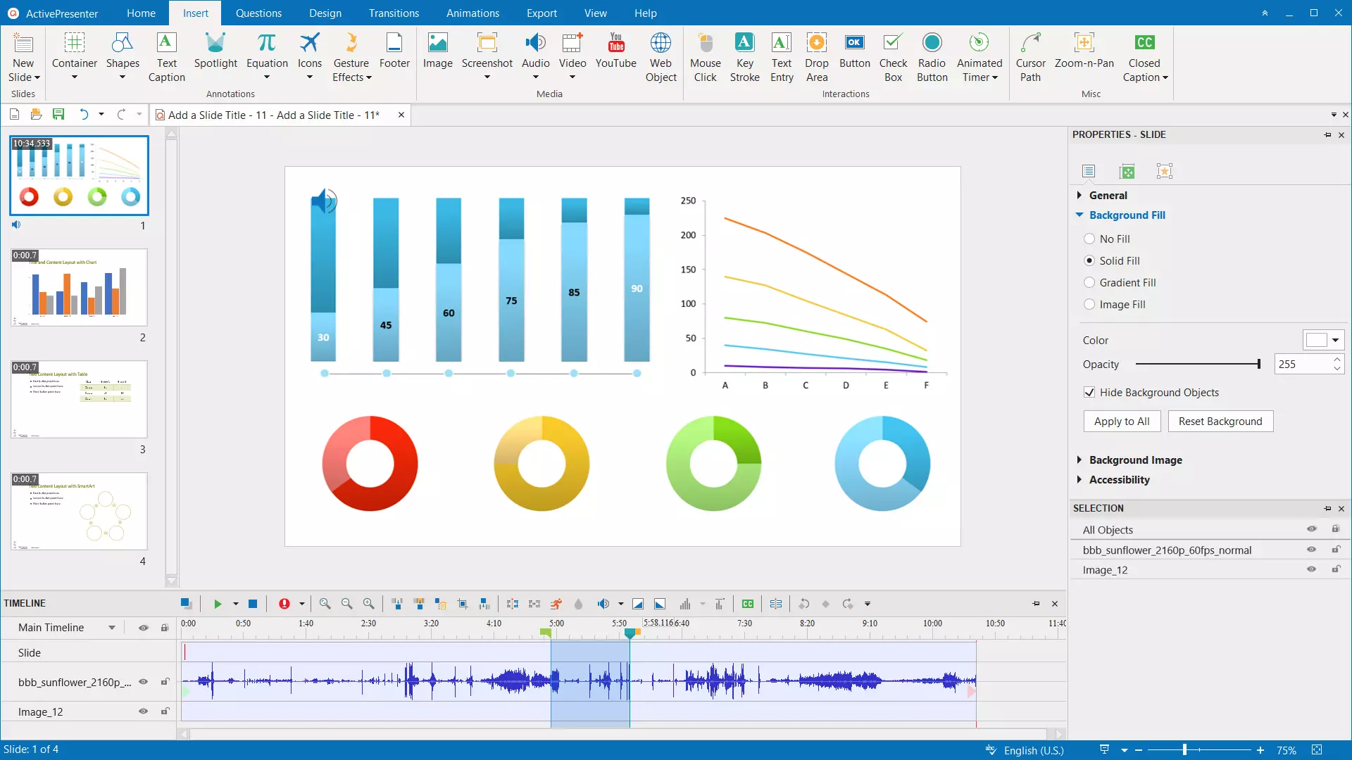 ActivePresenter Interface