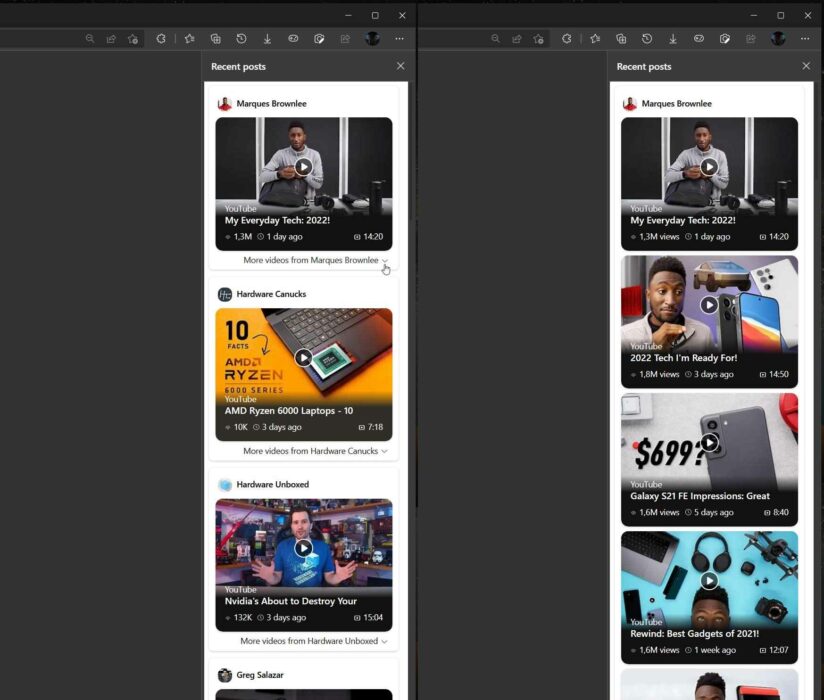 Microsoft Edge Follow Feature