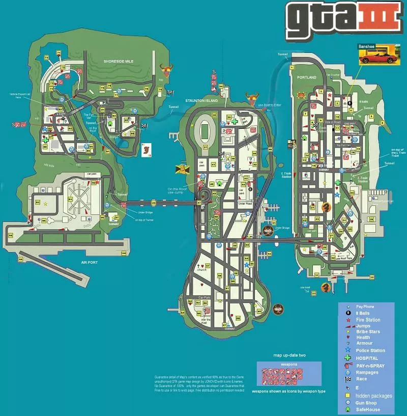 GTA III Map