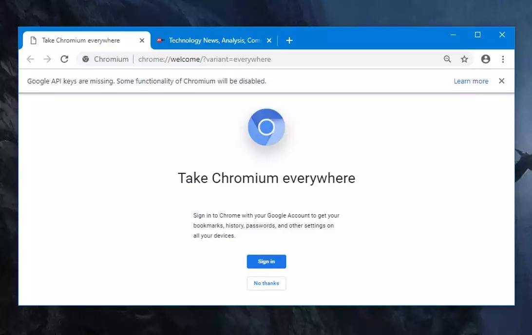 Chromium Linux Web Browser