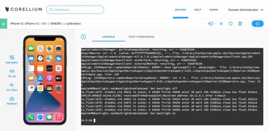 Corellium iOS emulator for pc
