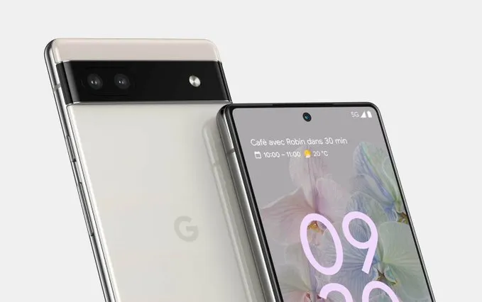 Google Pixel 6a Front and Back Side