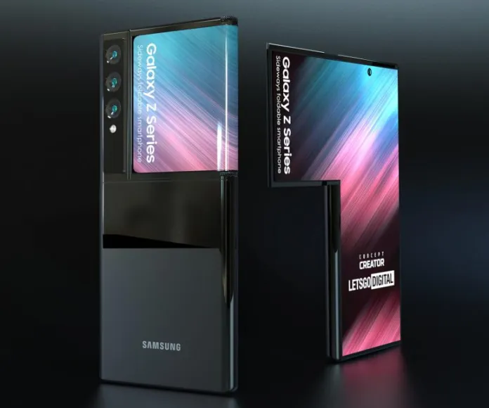 Samsung Galaxy L-Shaped Smartphone Renders