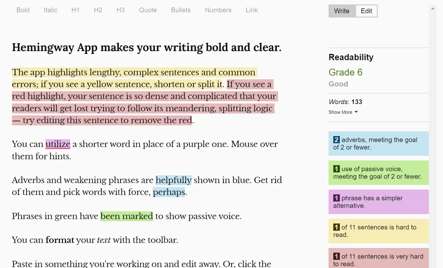 Hemingway Editor