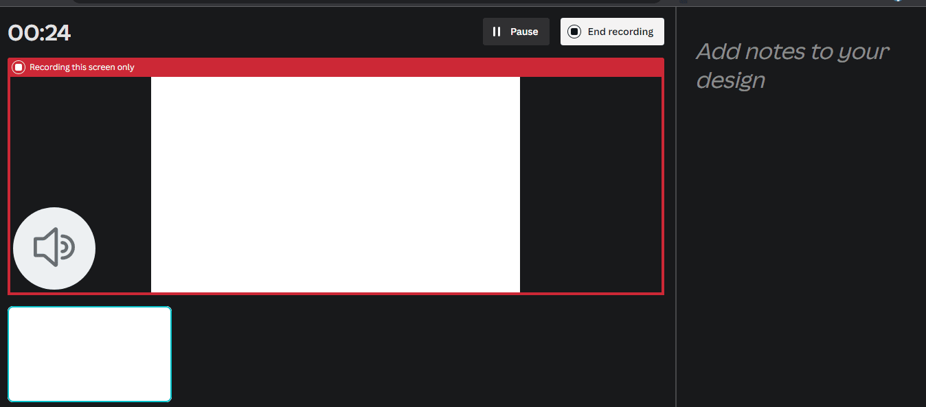 Canva Recording Screen
