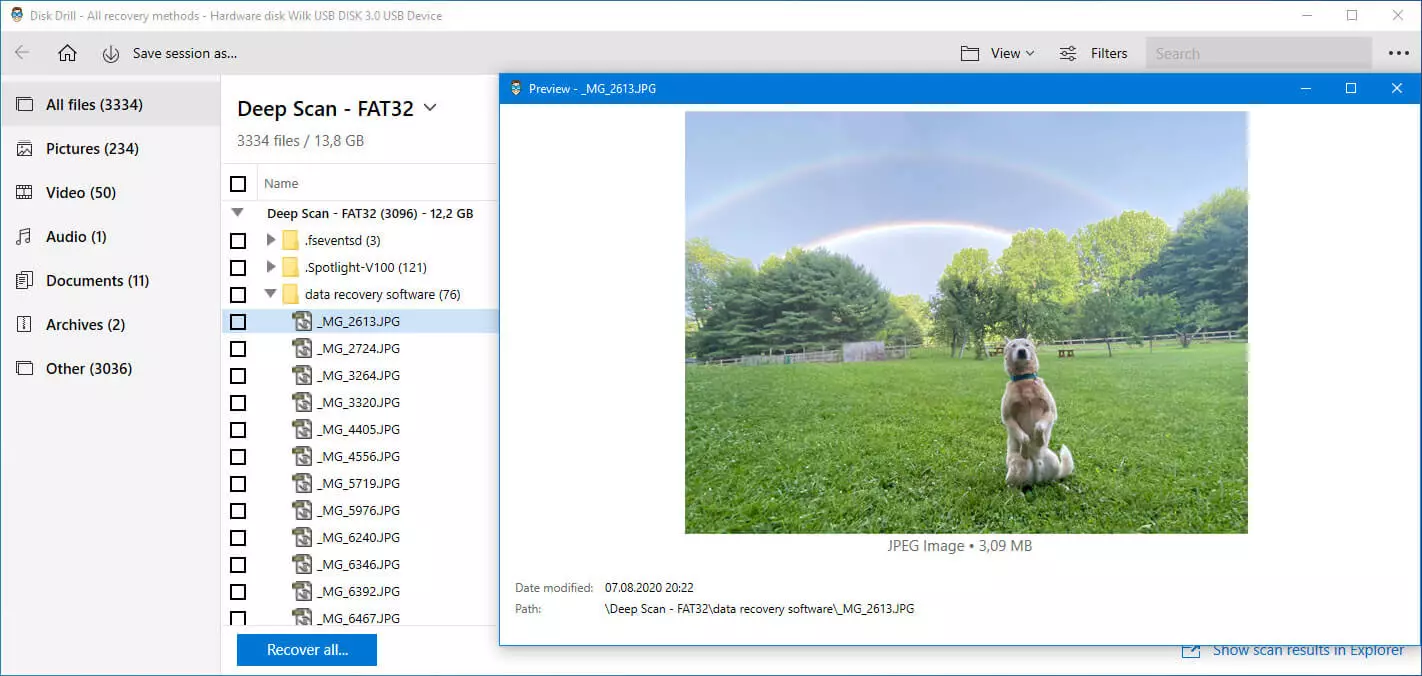 Disk Drill Data Recovery Interface