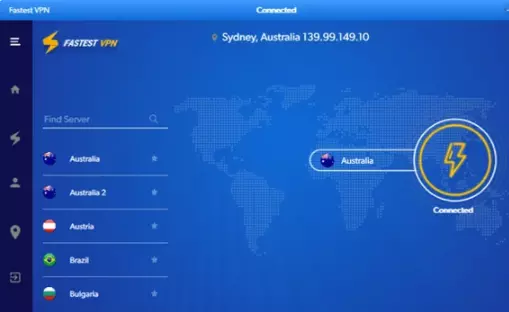 FastestVPN Interface