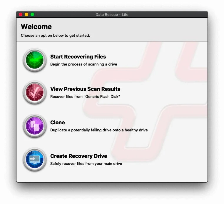 Data Rescue 6 Interface