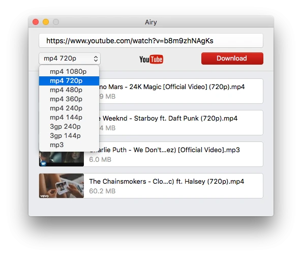 Airy YouTube Video Downloader