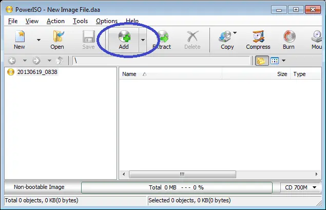 PowerISO Interface