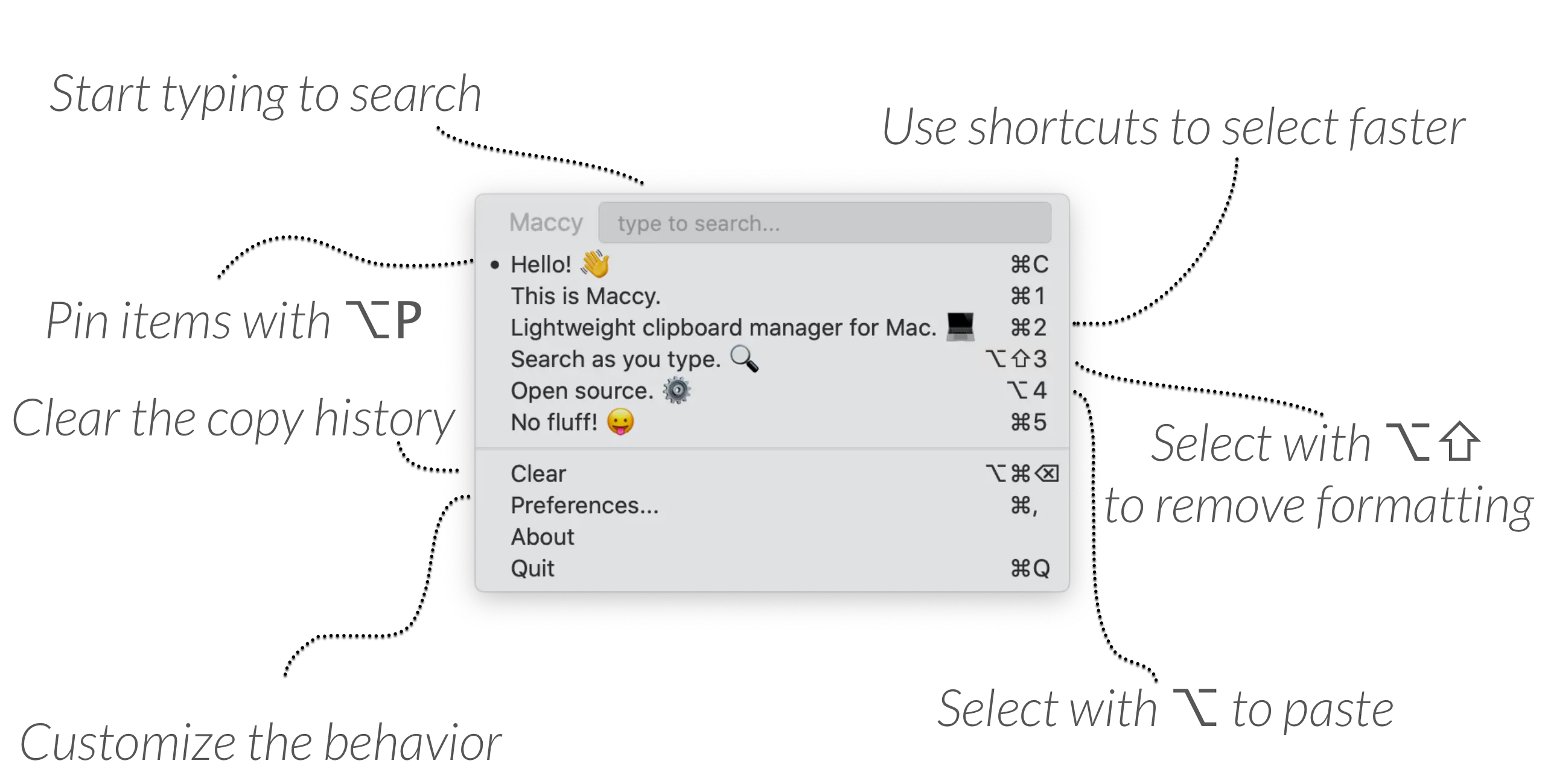 Maccy Mac App