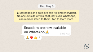 Whatsapp Message Reactions