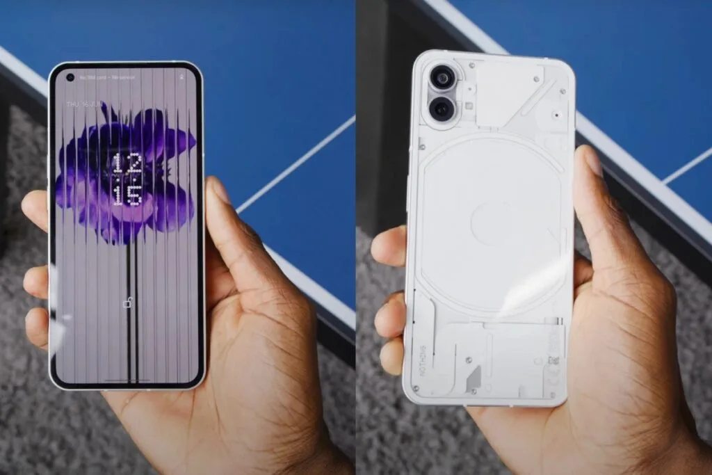 The Nothing Phone(1) Front and Back Design