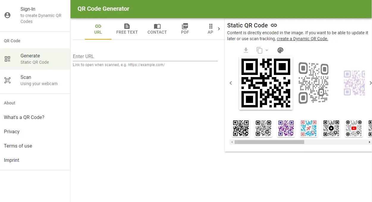 The QR Code Generator