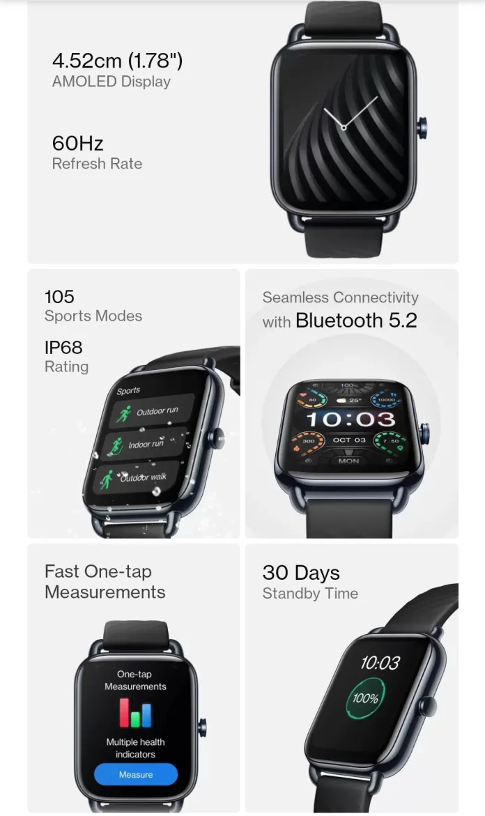 OnePlus Nord Watch Specifications