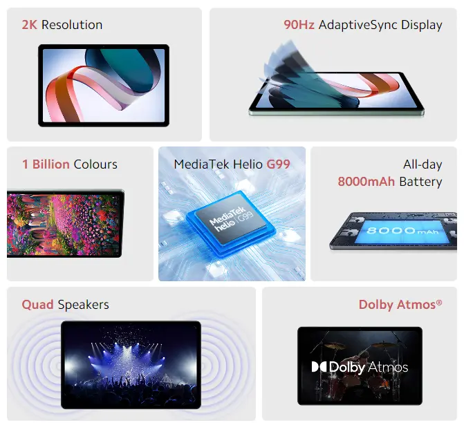 Redmi Pad Specifications