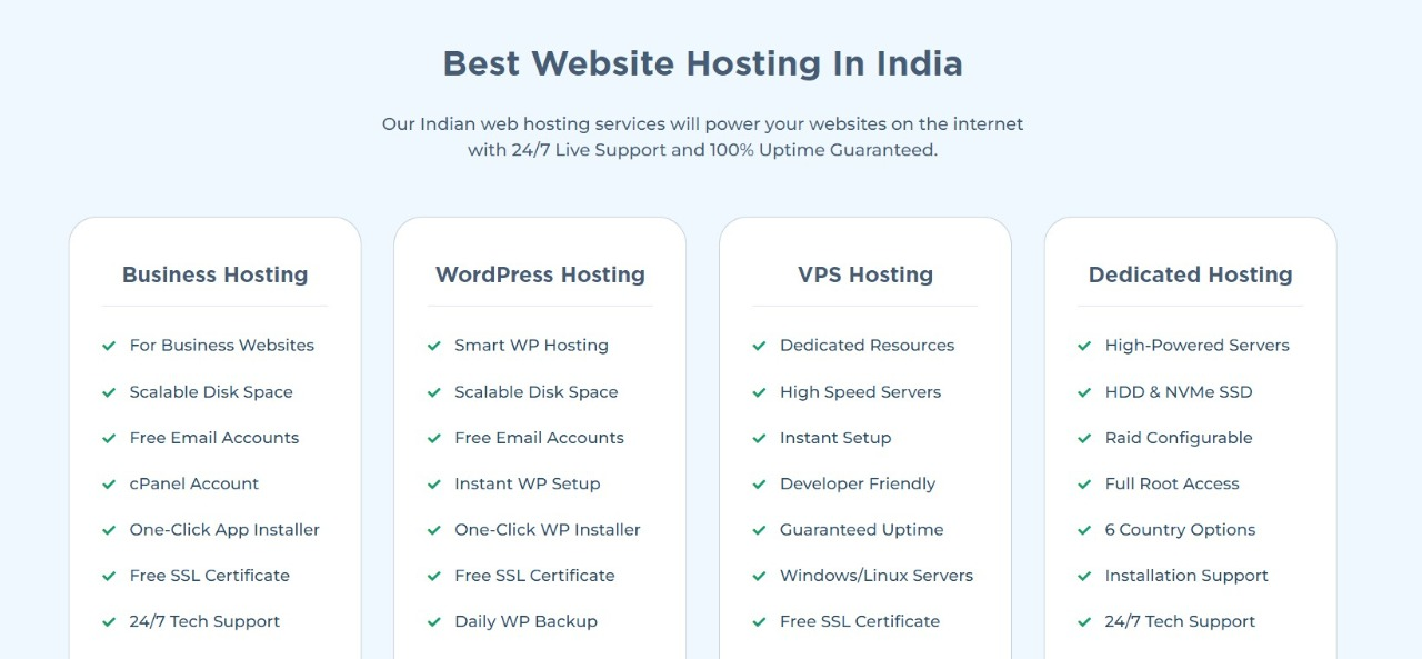 Web Hosting Package