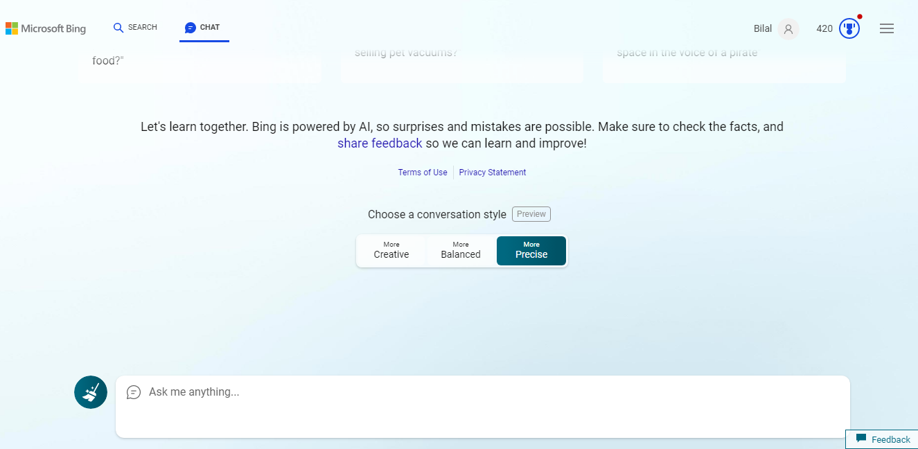 Bing AI