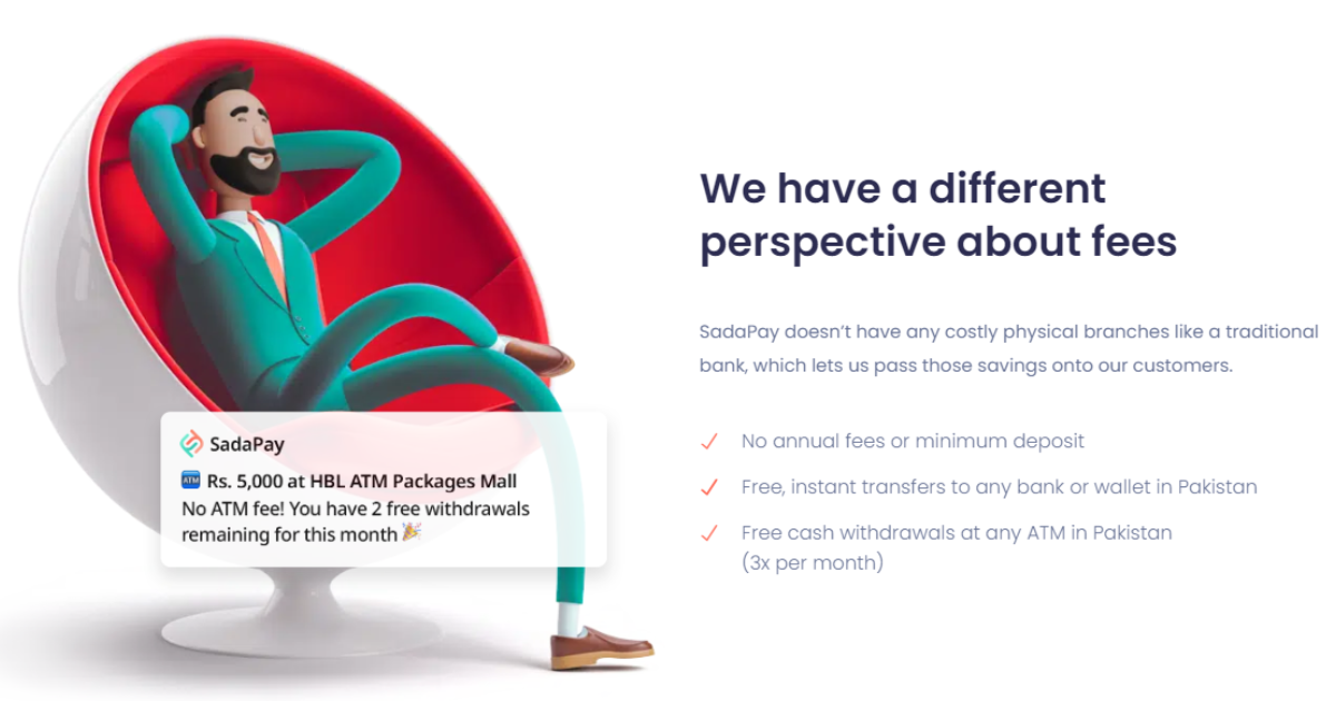 Sadapay Fee Structure