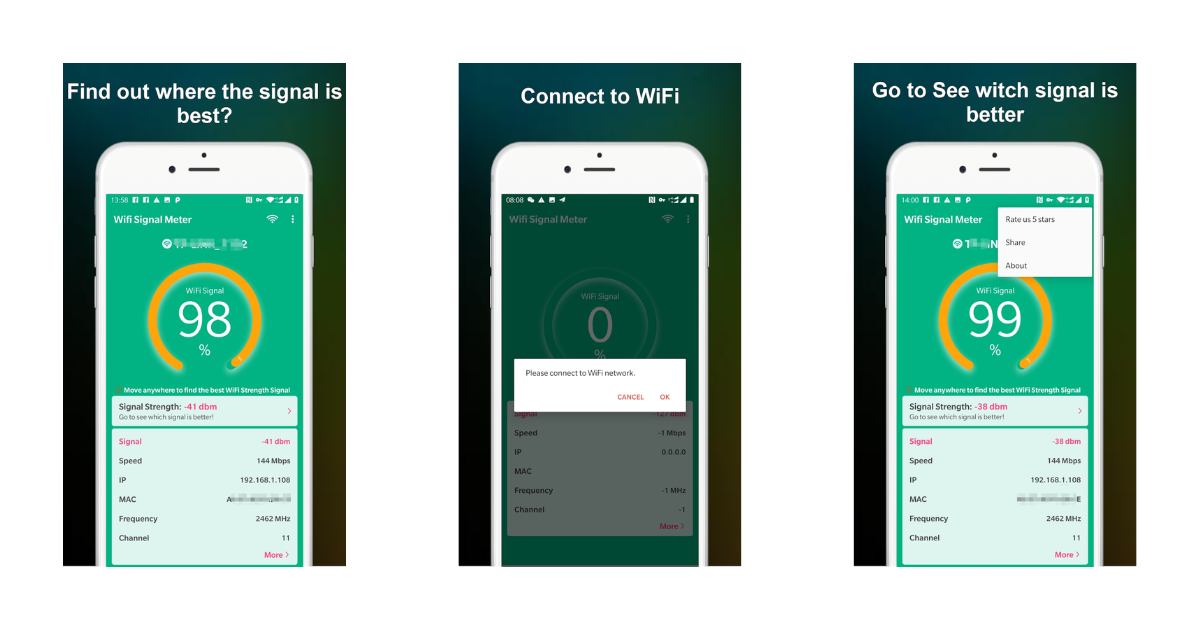 WiFi Signal Strength Meter
