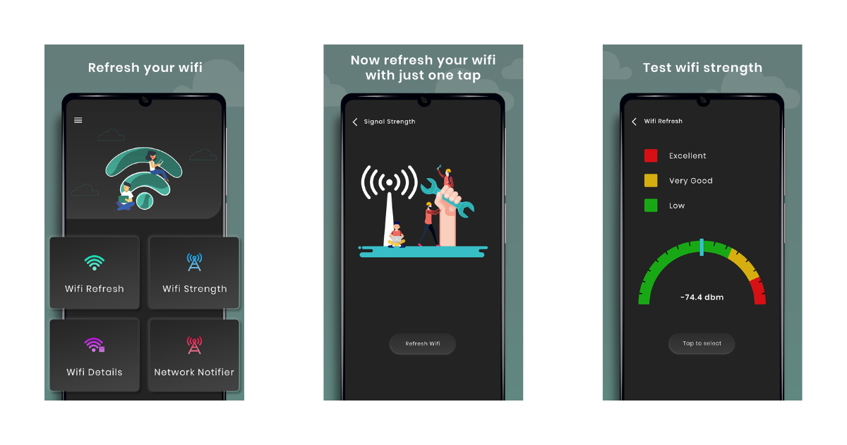 Wifi Refresh & Signal Strength
